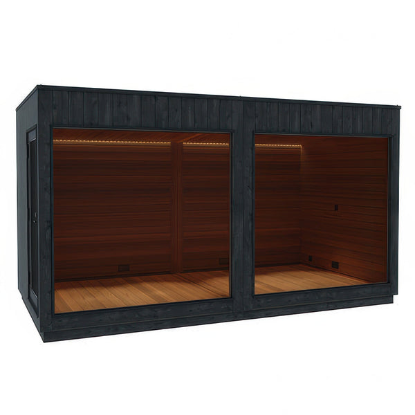 ThermaSol Nordic Misty Lounge XL 1-Entrance - Outdoor XL Sauna Lounge for Nordic Misty Sauna Cabin, 1 Entrance