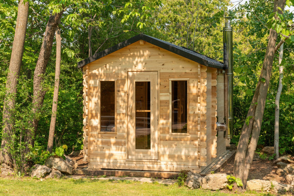 Canadian Timber Georgian 4 Person Cabin Sauna with Change Room — view 1
