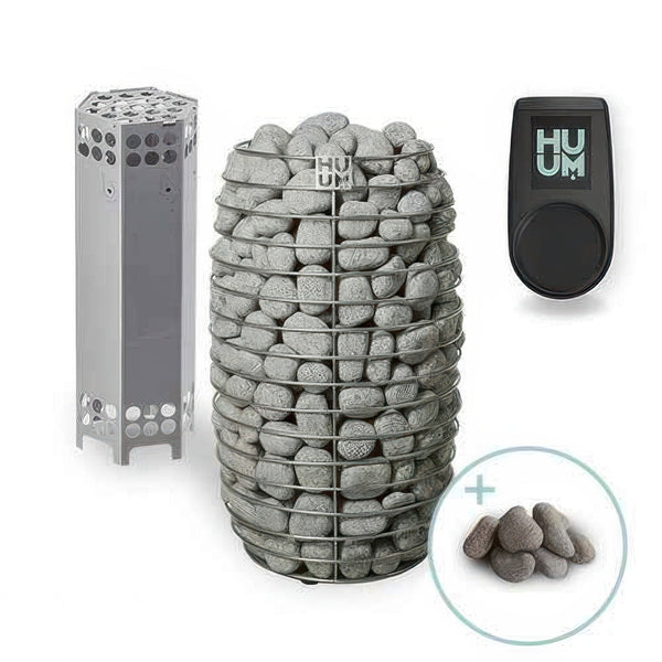 Huum HIVE Mini Series 9.0kW Sauna Heater Package - UKU Wifi black