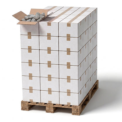 Pro Saunas 60 Cases, 20kg per Case, Rounded 10-15cm Sauna Stones, Pallet