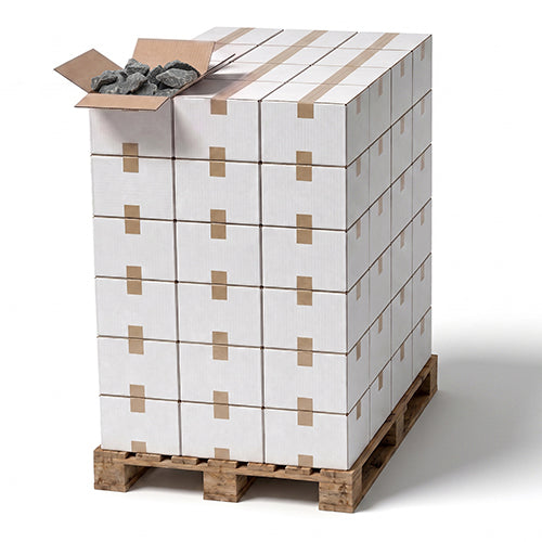 Pro Saunas 60 Cases, 20kg per Case, Split-Face 10-15cm Sauna Stones, Pallet
