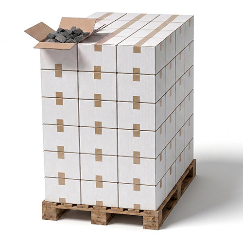 Pro Saunas 60 Cases, 20kg per Case, Split-Face 5-10cm Sauna Stones, Pallet