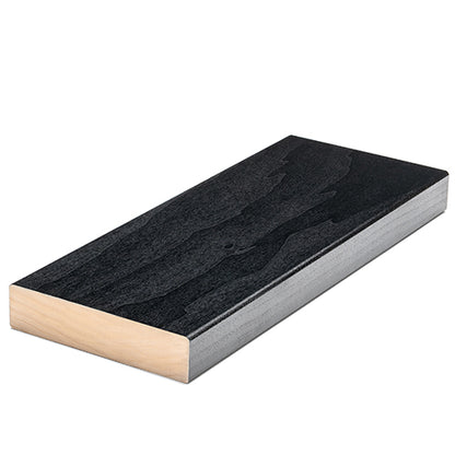 PROSAUNAS Aspen Midnight Black 2x5 (28mm x 120mm) S4SEE SHP - Sauna Wood, Smooth 4 Sides Eased Edges, SHP Profile, Bench Material