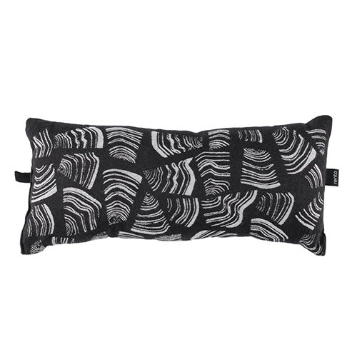 Rento Pino Sauna Pillow - Pillow, 100% Cotton, Coal Black, 20" x 9"