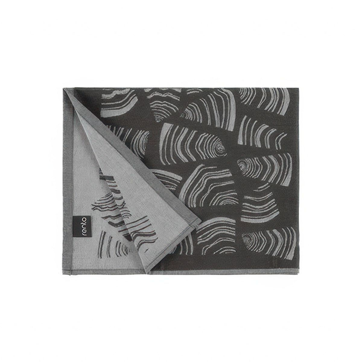 Rento Pino Sauna Seat Cover - Seat Cover, 100% Cotton, Coal Black, 20" x 24"