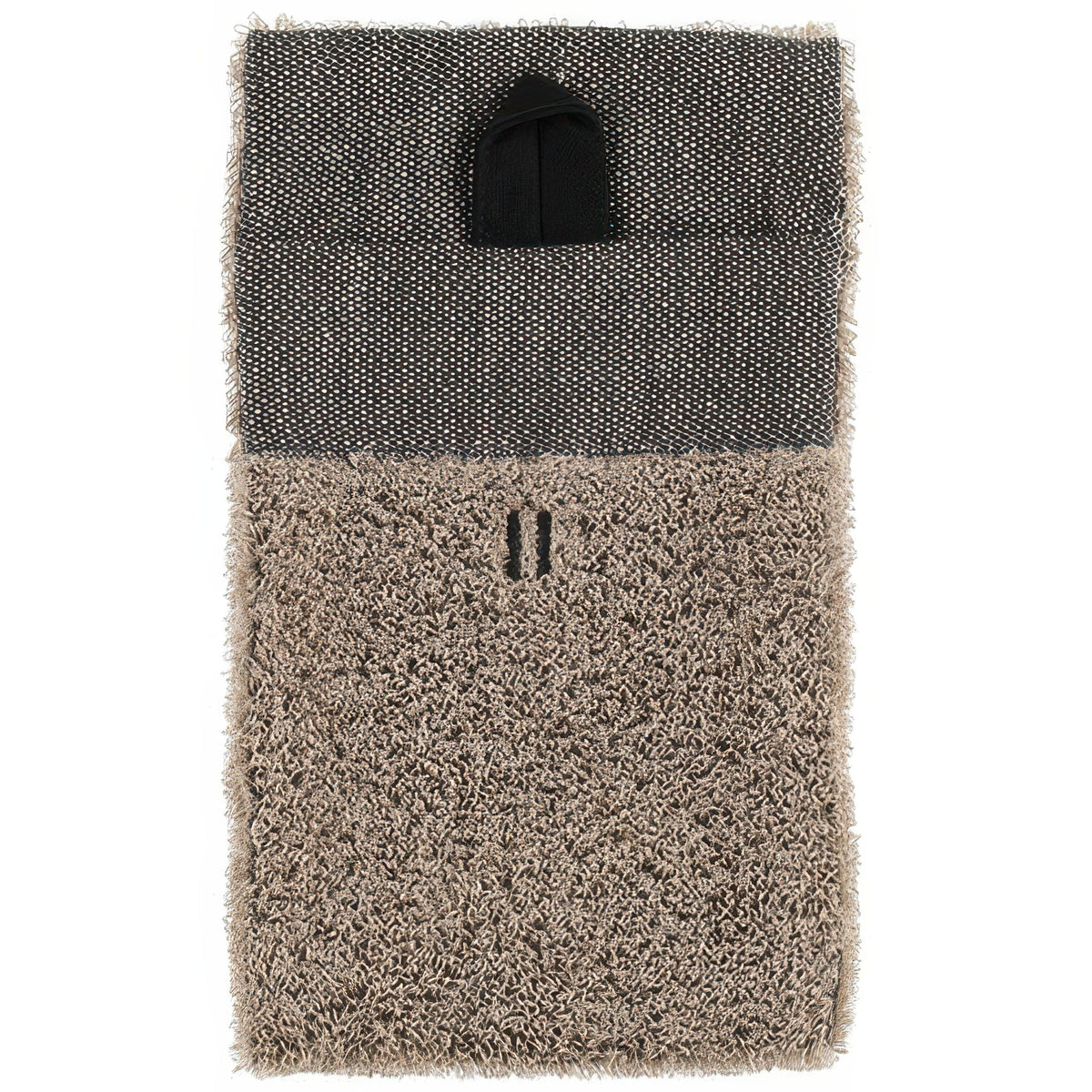Rento Wash Mitten - Sauna Wash Mitten, Brown, Terry Linen, Double-Lined, 6" x 10"
