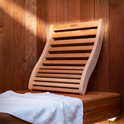 Finnmark Curve - Canadian Red Cedar Ergonomic S-Shape Sauna Backrest — view 2