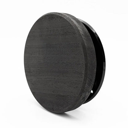 PROSAUNAS Thermo Black Ventilation Cover - Sauna Wall Ventilation Cover, Round, Black Thermo-Abachi — view 2