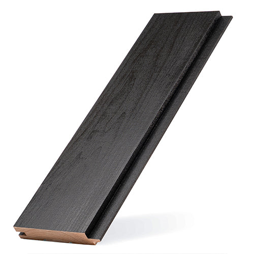 PROSAUNAS Aspen Midnight Black 1x4 (15mm x 90mm) T&G STS4 - Sauna Wood, Black-Wax Finished, Tongue & Groove, Nickel-Gap, Wall Material — view 5