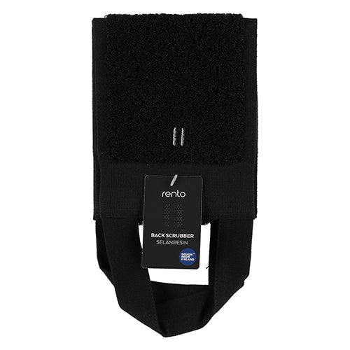 Rento Back Washer - Back Washer, Linen Terry, Black, 6" x 28" — view 3
