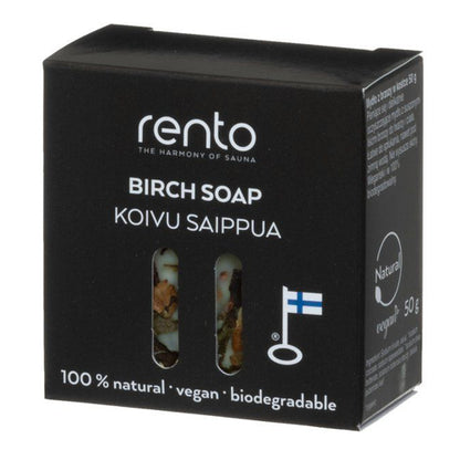 Rento Birch Soap Bar - Natural Birch Soap Bar, Vegan, 50G — view 4