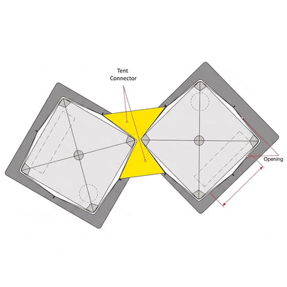 SaunaLife SaunaTrekker Tent Connector - Zip-In Insulated Tent Connection - view 2