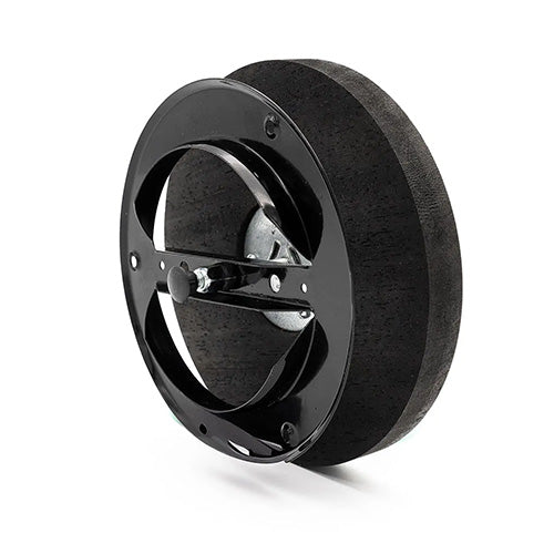 PROSAUNAS Thermo Black Ventilation Cover - Sauna Wall Ventilation Cover, Round, Black Thermo-Abachi — view 3