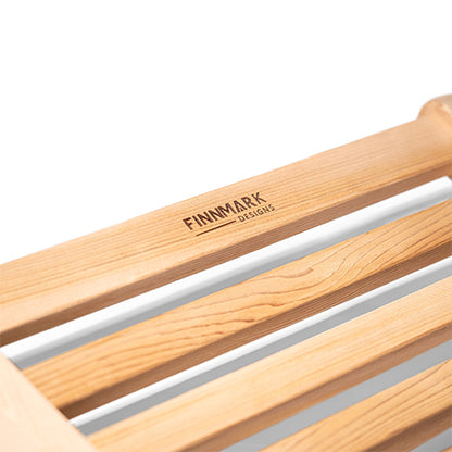 Finnmark Curve - Canadian Red Cedar Ergonomic S-Shape Sauna Backrest — view 4