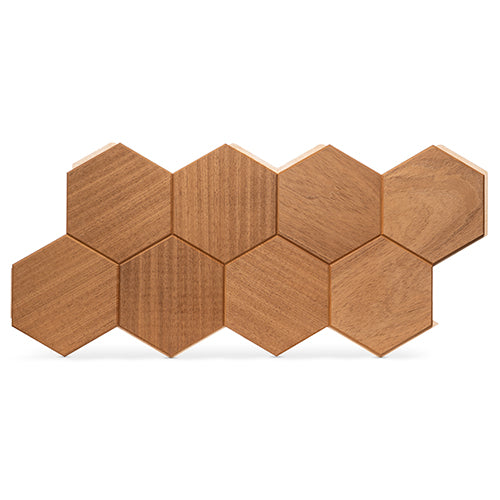 PROSAUNAS Hive Thermo - Sauna Wall Panels, Hexagon Pattern, Thermo-Abachi — view 4