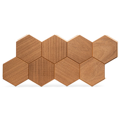 PROSAUNAS Hive Thermo - Sauna Wall Panels, Hexagon Pattern, Thermo-Abachi — view 4