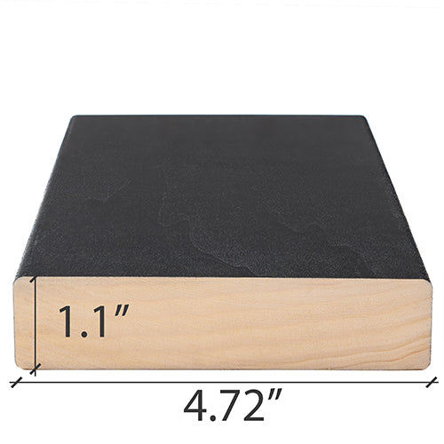 PROSAUNAS Aspen Midnight Black 2x5 (28mm x 120mm) S4SEE SHP - Sauna Wood, Smooth 4 Sides Eased Edges, SHP Profile, Bench Material — view 4