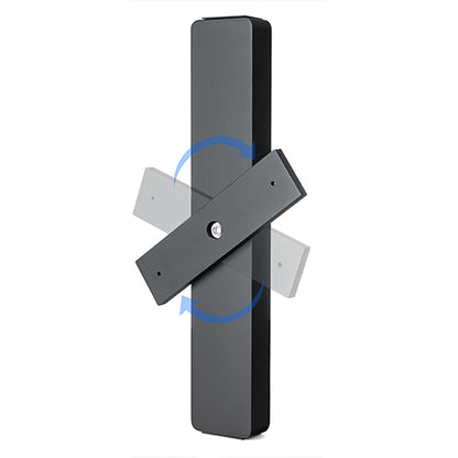 SaunaLife Sand Timer, black aluminum and bamboo