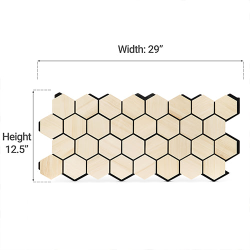 PROSAUNAS Hive Aspen - Sauna Wall Panels, Hexagon Pattern, Natural Aspen — view 5