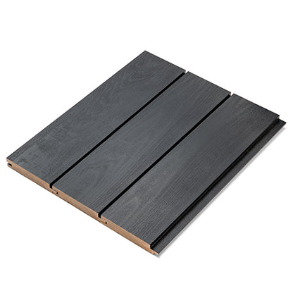PROSAUNAS Aspen Midnight Black 1x4 (15mm x 90mm) T&G STS4 - Sauna Wood, Black-Wax Finished, Tongue & Groove, Nickel-Gap, Wall Material — view 2