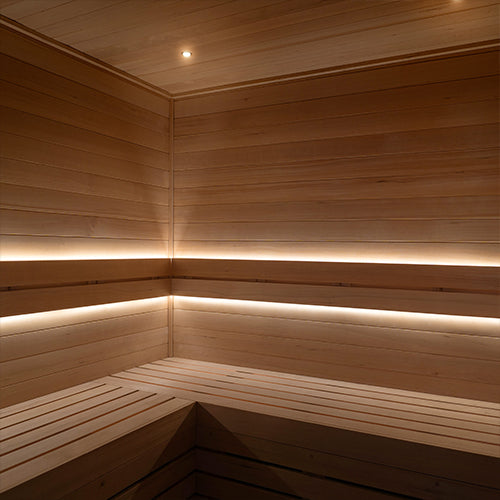 PROSAUNAS Dual-Zone Linear White LED Neon Light Kit - Flexible, Dimmable, Waterproof, Wireless Controlled, WiFi, and Adjustable Length — view 5