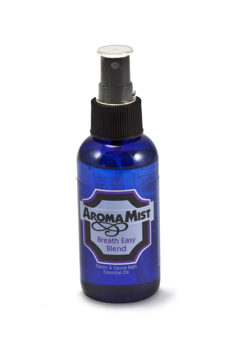 AromaMist Breathe Easy 4 - Breathe Easy Aroma Bath Oil Blend, 4-ounce Atomizing Spray, AromaMist