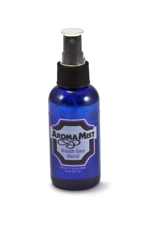 AromaMist Breathe Easy 4 - Breathe Easy Aroma Bath Oil Blend, 4-ounce Atomizing Spray, AromaMist