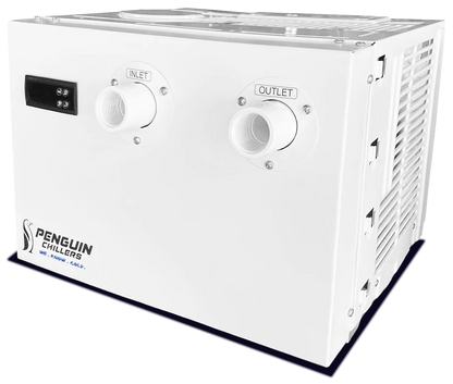 1/2 HP HE water chiller angled view