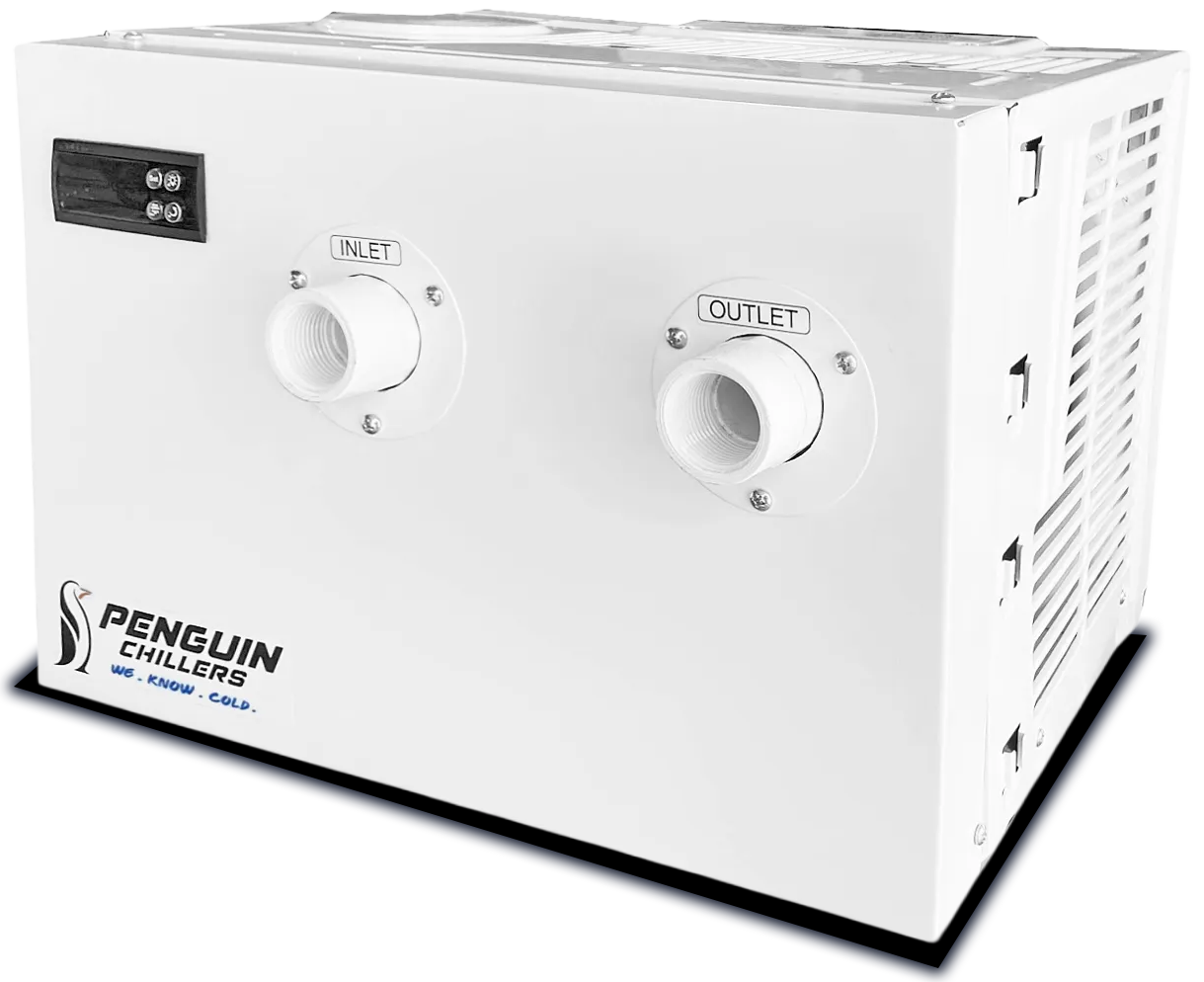 Penguin Chillers 1/2 HP water chiller side view