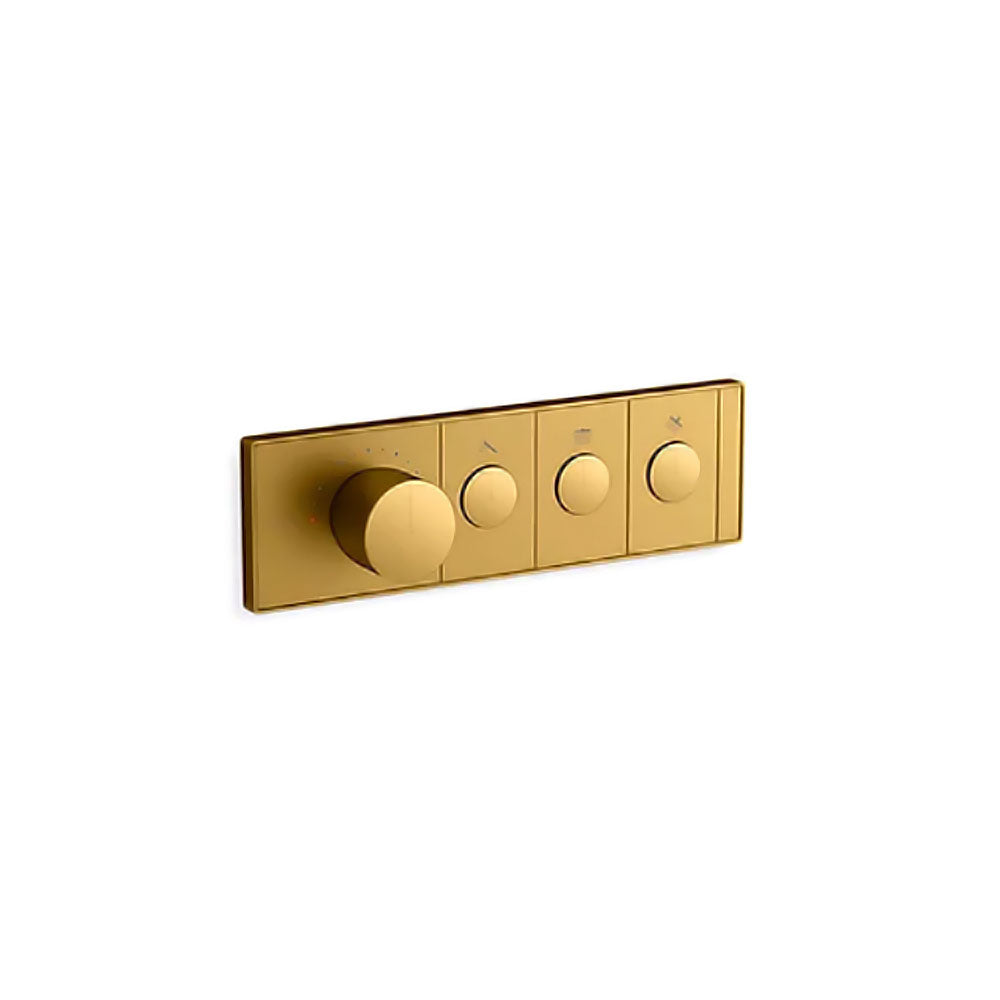 Kohler Anthem Three-Outlet Recessed Mechanical Thermostatic Valve Control — view 5