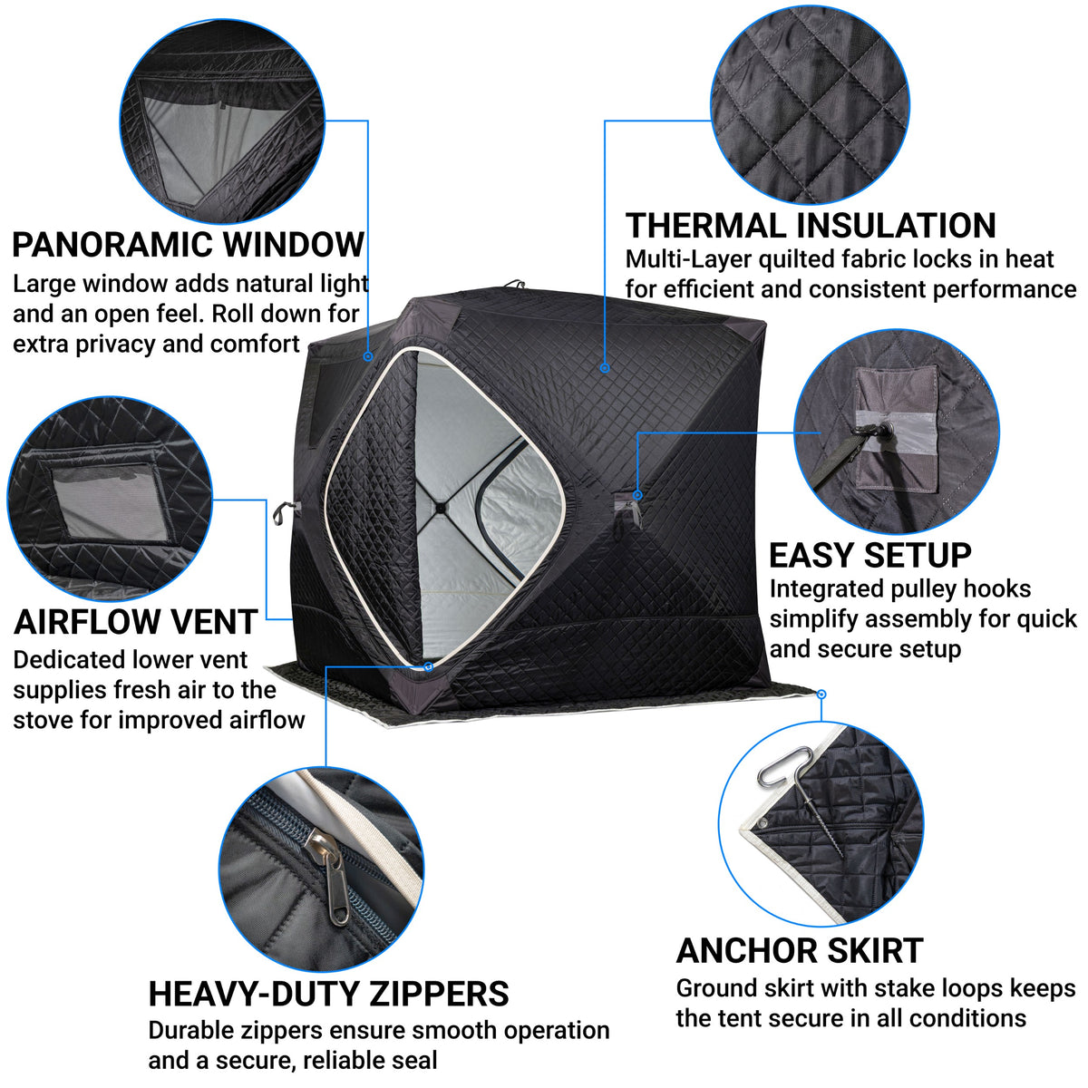 SaunaLife SaunaTrekker - Portable Insulated Sauna Tent, Up to 4 Persons - view 2