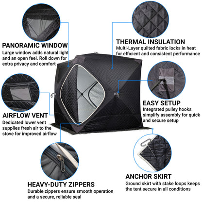 SaunaLife SaunaTrekker - Portable Insulated Sauna Tent, Up to 4 Persons - view 2