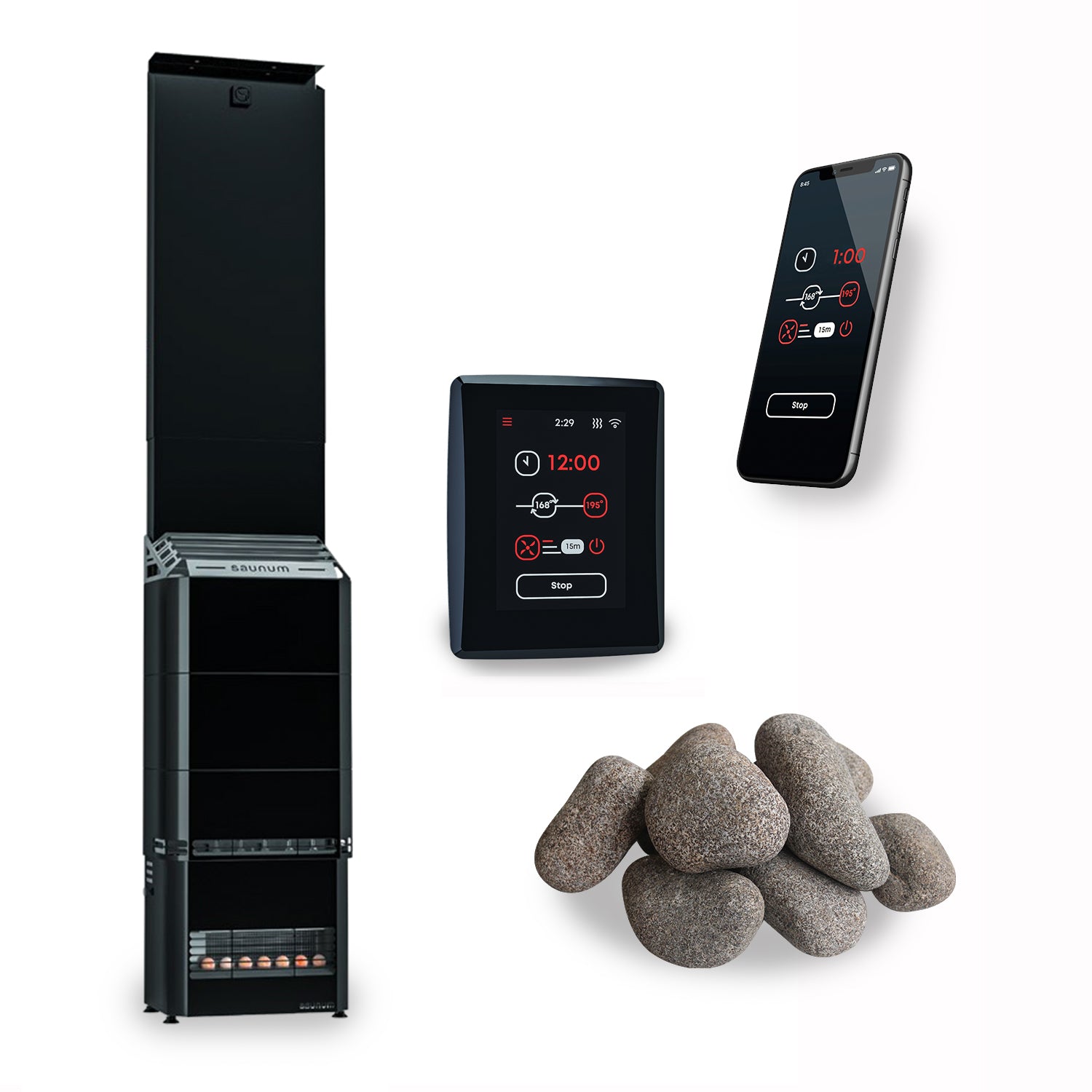 Saunum Air 7 Sauna Heater Package - Air Series, 7kW Sauna Heater Package