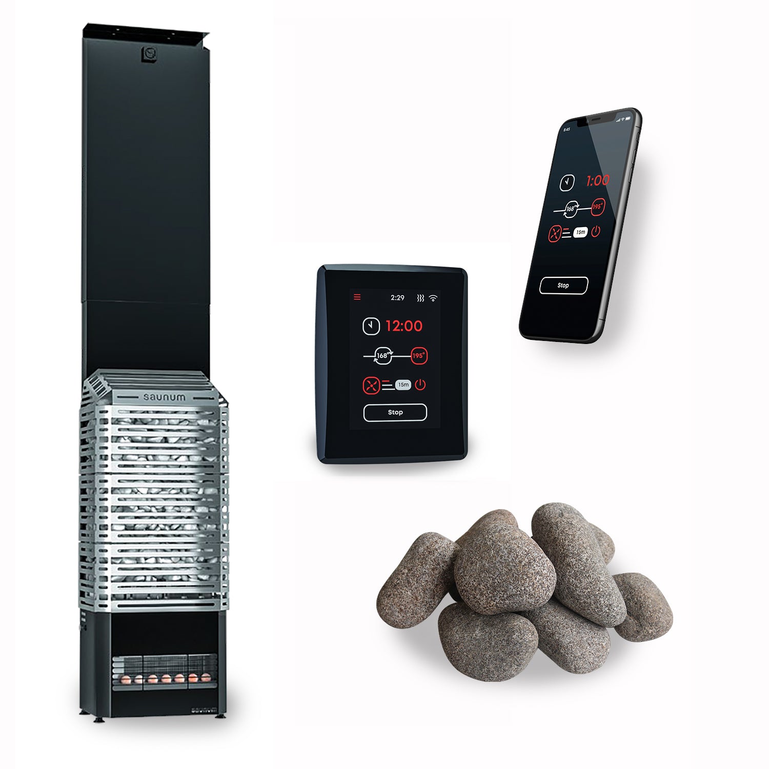 Saunum Air 5 Sauna Heater Package - Air Series, 5kW Sauna Heater Package