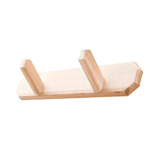 Scandia 2-Peg Cedar Towel Hanger
