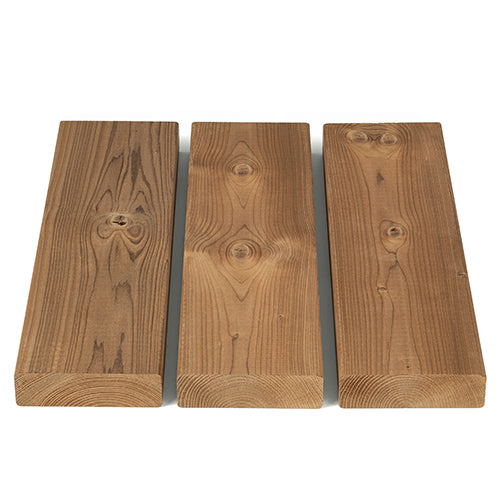 PROSAUNAS Thermo-Spruce 2x4 (26mm x 90mm) S4SEE SHP - Sauna Wood, Thermally-Modified, Smooth 4 Sides Eased Edges, SHP Profile, Bench Material — view 3