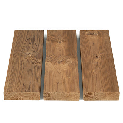 PROSAUNAS Thermo-Spruce 2x4 (26mm x 90mm) S4SEE SHP - Sauna Wood, Thermally-Modified, Smooth 4 Sides Eased Edges, SHP Profile, Bench Material — view 3