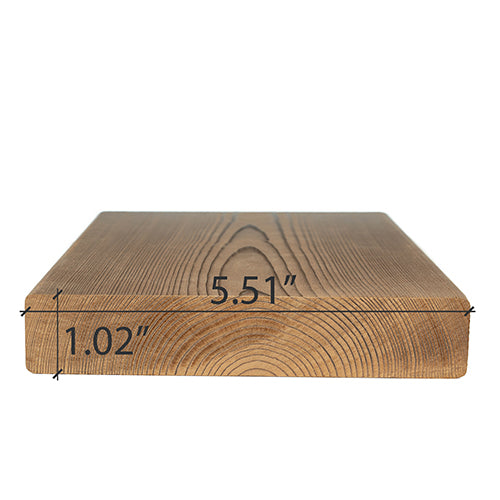 PROSAUNAS Thermo-Spruce 2x6 (26mm x 140mm) S4SEE SHP - Sauna Wood, Thermally-Modified, Smooth 4 Sides Eased Edges, SHP Profile, Bench Material — view 2