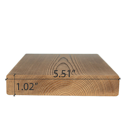 PROSAUNAS Thermo-Spruce 2x6 (26mm x 140mm) S4SEE SHP - Sauna Wood, Thermally-Modified, Smooth 4 Sides Eased Edges, SHP Profile, Bench Material — view 2