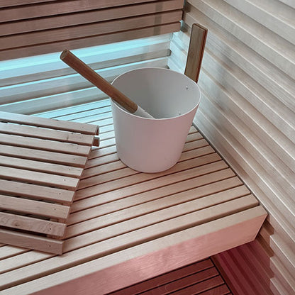 PROSAUNAS Aspen 2x6 (28mm x 140mm) S4SEE SHP - Sauna Wood, Smooth 4 Sides Eased Edges, SHP Profile, Bench Material — view 2