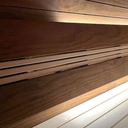 PROSAUNAS Thermo-Radiata Pine 2x6 (26mm x 140mm) S4SEE SHP - Sauna Wood, Thermally-Modified, Smooth 4 Sides Eased Edges, SHP Profile, Bench Material — view 3