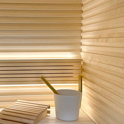 PROSAUNAS Aspen Grace™ 2x3 (27mm x 64mm) T&G - Sauna Wood, Tongue & Groove, Large-Gap, Wall Material — view 3