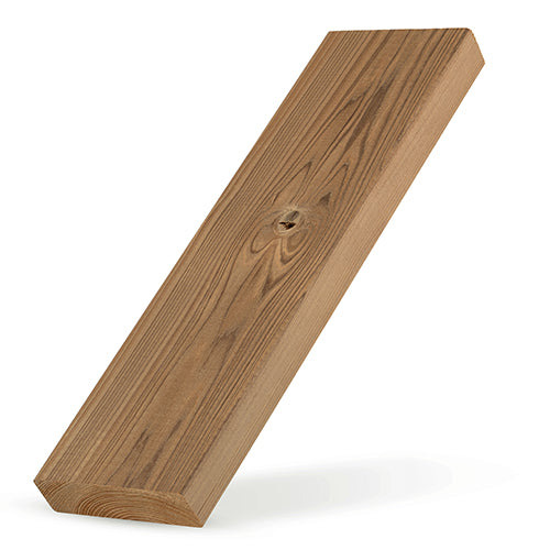 PROSAUNAS Thermo-Spruce 2x4 (26mm x 90mm) S4SEE SHP - Sauna Wood, Thermally-Modified, Smooth 4 Sides Eased Edges, SHP Profile, Bench Material — view 4