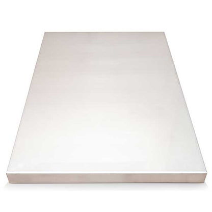 Stainless steel installation base, top view