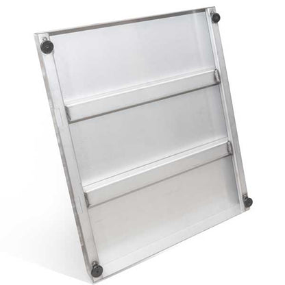 Stainless steel installation base, adjustable feet detail