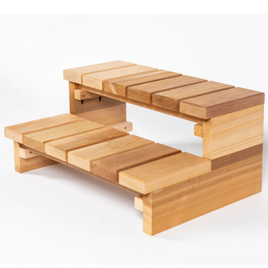 Canadian Timber 2 tier step with straight top tread