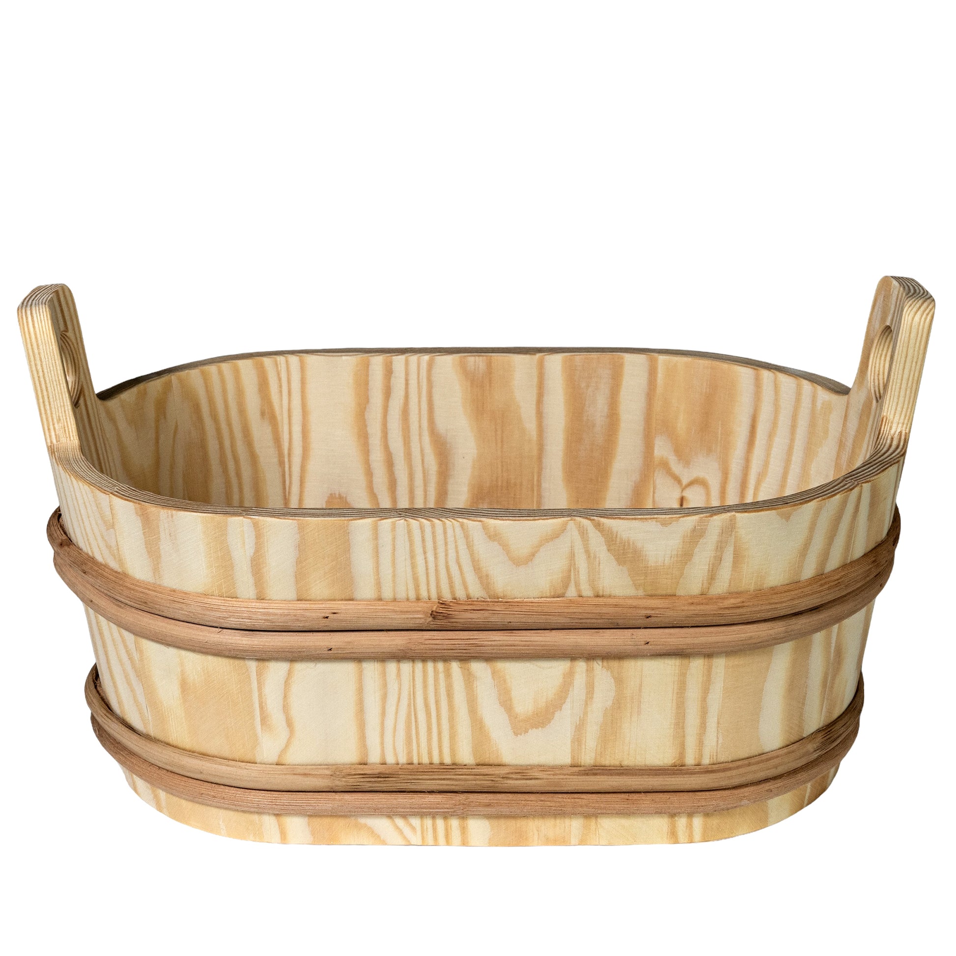 PROSAUNAS Wood Sauna Bucket - Oval Wood Sauna Bucket, 7.6-Liter