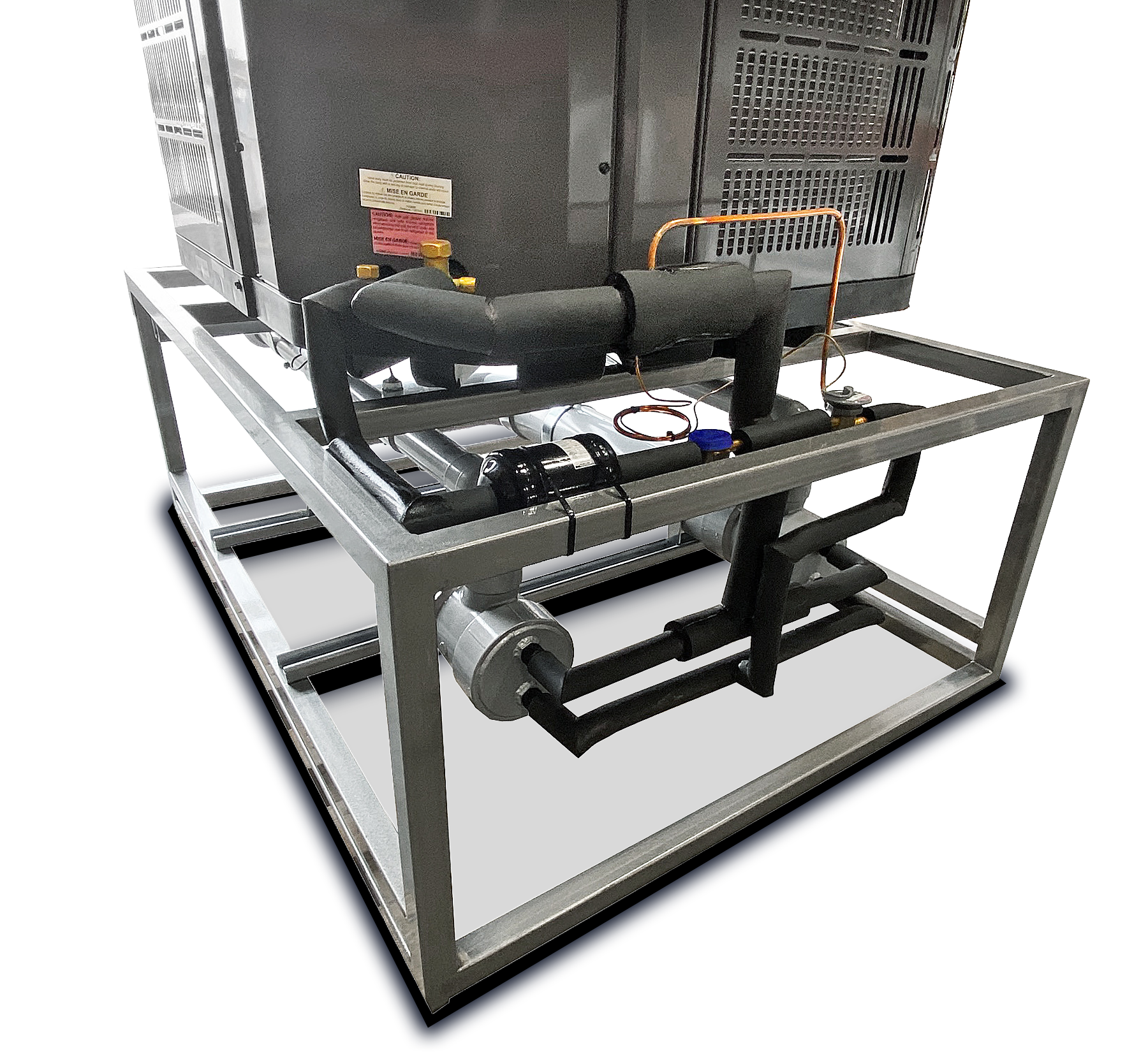 5 ton commercial water chiller connections detail