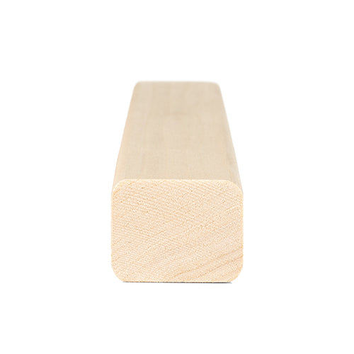 PROSAUNAS Aspen 2x2 (28mm x 36mm) S4SEE SHP - Sauna Wood, Smooth 4 Sides, Eased Edges, Trim Moulding, SHP Profile — view 4