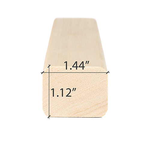 PROSAUNAS Aspen 2x2 (28mm x 36mm) S4SEE SHP - Sauna Wood, Smooth 4 Sides, Eased Edges, Trim Moulding, SHP Profile — view 5